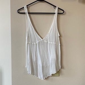 Free people white tank top.